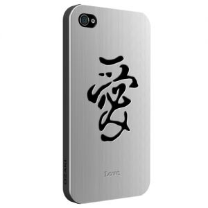 Чехол Ozaki iCoat Good Life Black/Steel Love for iPhone 4/4S (IC862BLO)